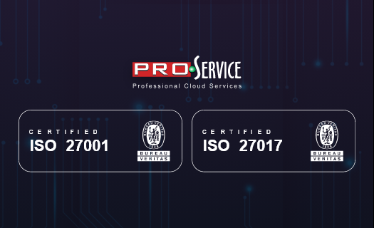PROSERVICE-ი სერთიფიცირებლია ISO 27001 და ISO 27017 სტანდარტების მიხედვით!